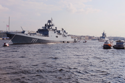 Салют на День ВМФ 2023 на теплоходе