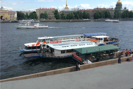 Пристани на Университетской набережной